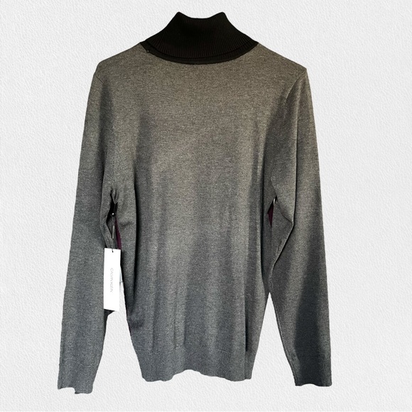 Calvin Klein NWT Women’s Turtleneck Color Block Sweater - Picture 7 of 7